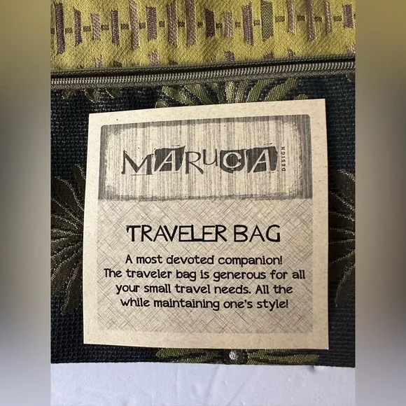 Maruca Green and Brown Patterned Clutch - Picture 4 of 10